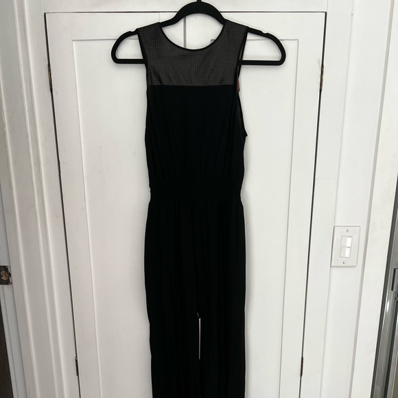 Jay Godfrey Black Jump Suit x Partial Leather. Worn only 2 times!!